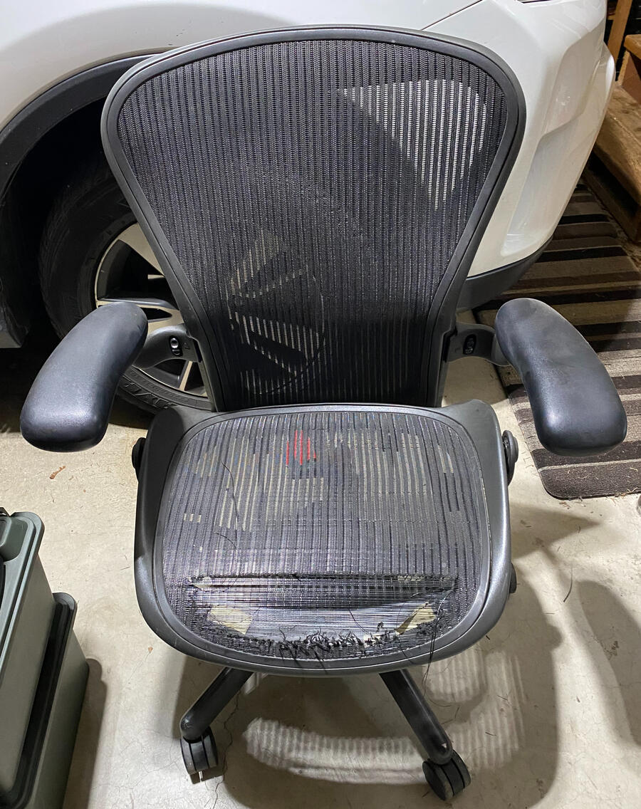 Used office chair evaluation for buy-back
