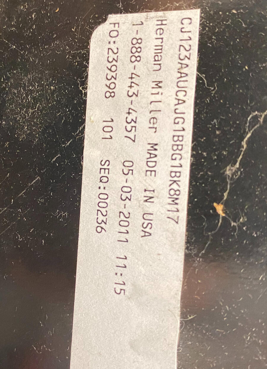 Used office chair evaluation for buy-back